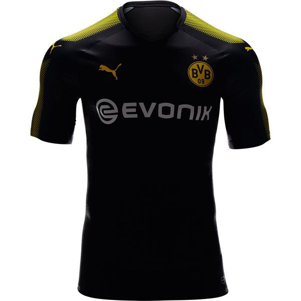 Puma Borussia Dortmund Away Jersey 17/18 Club Replica Black/Cyber Yellow Mens Small - Third Coast Soccer