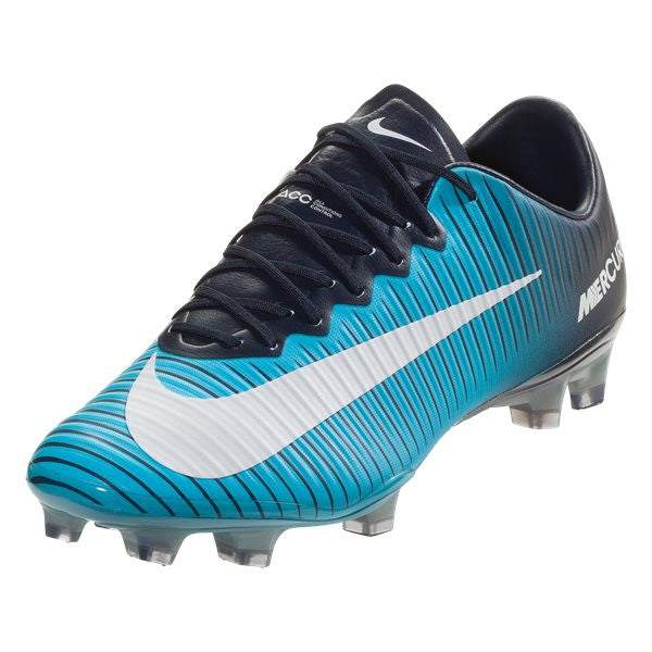 Nike Mercurial Vapor XI FG - Obsidian/White/Gamma Blue/Glacier Blue Mens Firm Ground Obsidian/White/Gamma Blue/Blue Mens 6.5 - Third Coast Soccer