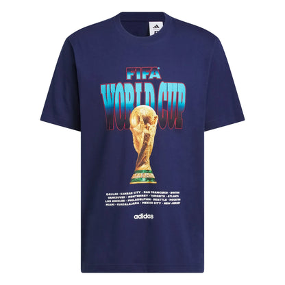 adidas FIFA World Cup 2026 Tour Tee - Dark Blue T-Shirts Dark Blue Small - Third Coast Soccer