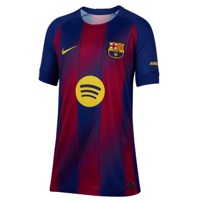Nike Youth FC Barcelona Home Jersey 25/26 Club Replica Closeout Deep Royal Blue/Club Gold Youth Small - Third Coast Soccer
