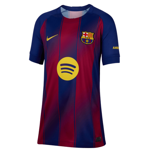 Nike Youth FC Barcelona Home Jersey 25/26 Club Replica Closeout Deep Royal Blue/Club Gold Youth Small - Third Coast Soccer