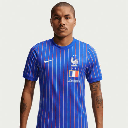 Nike FFF France Academy Pro Pre-Match Top International Replica Game Royal/University Red/White/Black Mens Small - Third Coast Soccer