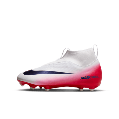 Nike Youth Zoom Superfly 10 Academy LV8 FG/MF - Red/Obsidian Youth Footwear - Third Coast Soccer