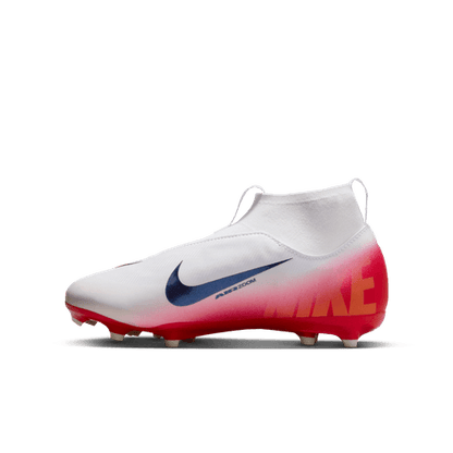Nike Youth Zoom Superfly 10 Academy LV8 FG/MF - Red/Obsidian Youth Footwear - Third Coast Soccer