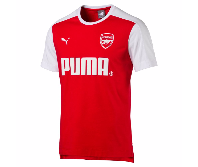 PUMA Arsenal FC Tee - High Risk Red T-Shirts High Risk Red/White Mens Small - Third Coast Soccer