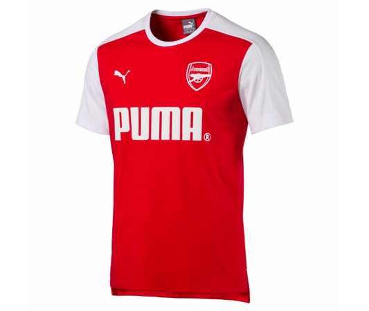 PUMA Arsenal FC Tee - High Risk Red T-Shirts High Risk Red/White Mens Small - Third Coast Soccer