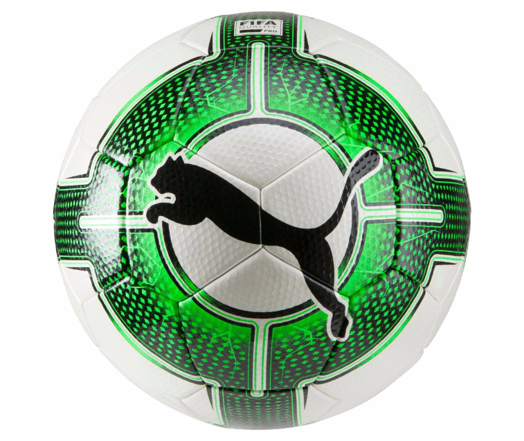 PUMA evoPOWER Vigor 3.3 NFHS Ball - White/Green Gecko/Black Balls White/Green Gecko/Black 5 - Third Coast Soccer