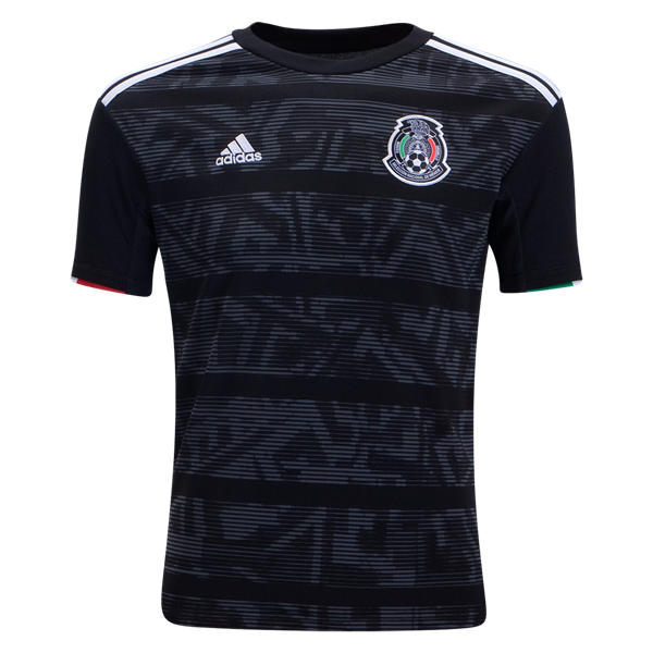 adidas Youth Mexico Home Jersey 2019 International Replica Youth Small Black/White - Third Coast Soccer