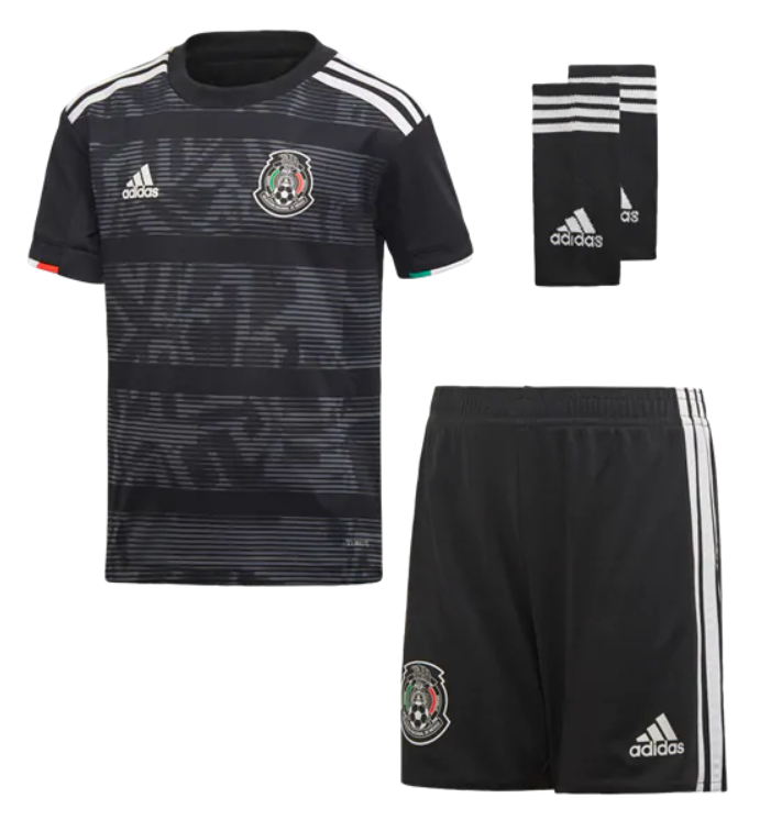 adidas Mexico Home Mini Kit 2019 International Replica 2T Black/White - Third Coast Soccer