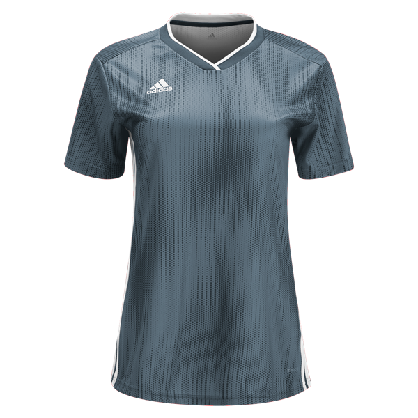 adidas Women'S Tiro 19 Jersey - Light Grey/White Jerseys Womens Extra Small Light Grey/White - Third Coast Soccer