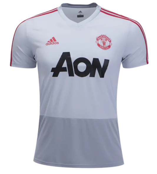 adidas Manchester United Training Jersey 18/19 Club Replica Mens Small Grey/Red - Third Coast Soccer