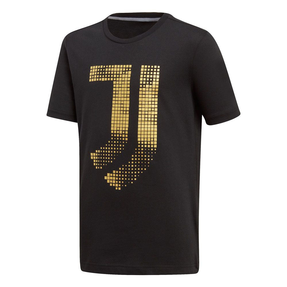 adidas Youth Juventus Graphic Tee Club Replica Youth Extra Small Black - Third Coast Soccer