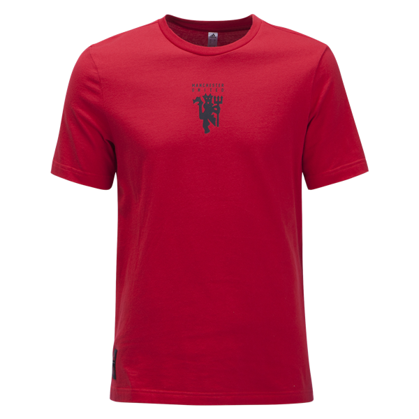 adidas Youth Manchester United Graphic Tee Club Replica Youth Extra Small Real Red - Third Coast Soccer