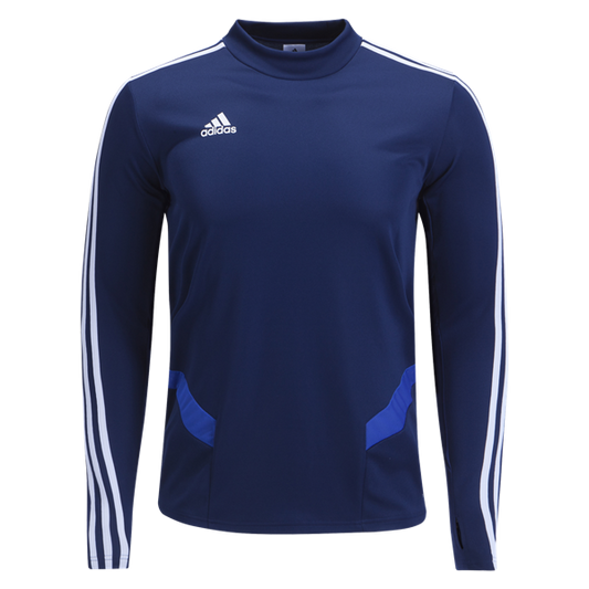 adidas Youth Tiro 19 Training Top - Dark Blue/Bold Blue/White Training Wear Youth Extra Small Dark Blue/Bold Blue/White - Third Coast Soccer