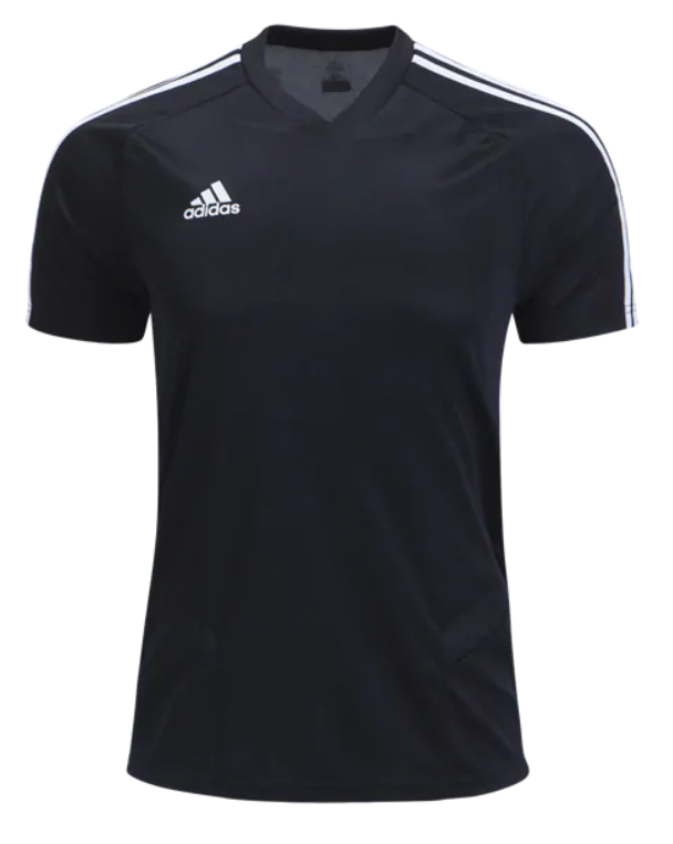 adidas Tiro 19 Training Jersey - Black/White Jerseys Mens Small Black/White - Third Coast Soccer