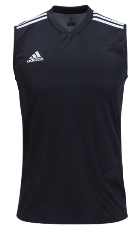 adidas Tiro 19 Sleeveless Training Jersey Jerseys Mens Small Black/White - Third Coast Soccer