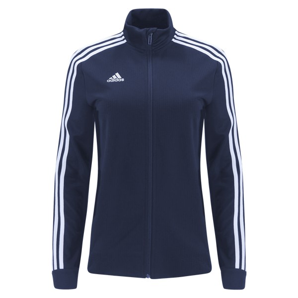 adidas Women's Tiro 19 Training Jacket - Dark Blue/Bold Blue/White Jackets Womens Extra Small Dark Blue/Bold Blue/White - Third Coast Soccer