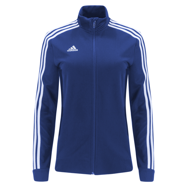 adidas Women's Tiro 19 Training Jacket - Bold Blue/Dark Blue/White Jackets Womens Extra Small Bold Blue/Dark Blue/White - Third Coast Soccer