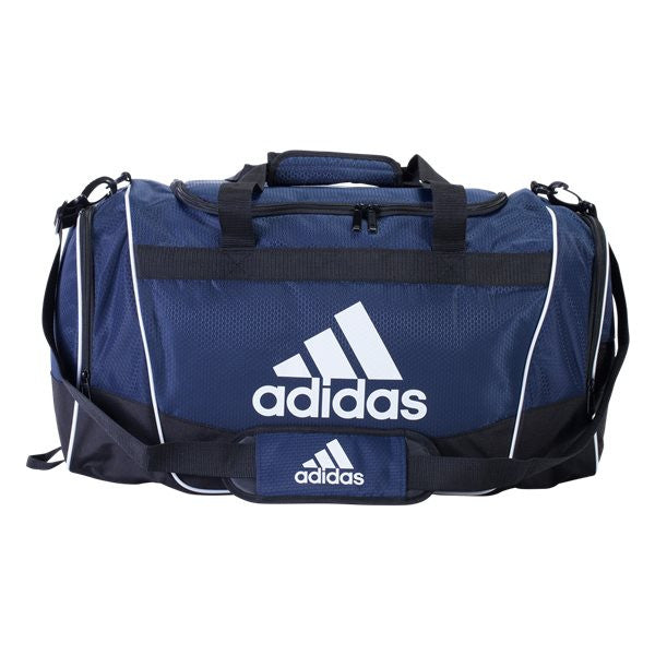adidas Defender II Duffel Bag - Medium Holy Cross Middle/High School Collegiate Navy/White  - Third Coast Soccer