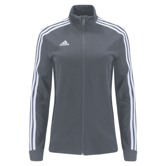 adidas Women's Tiro 19 Training Jacket - Grey/Clear Onix/White Jackets Womens Extra Small Grey/Clear Onix/White - Third Coast Soccer