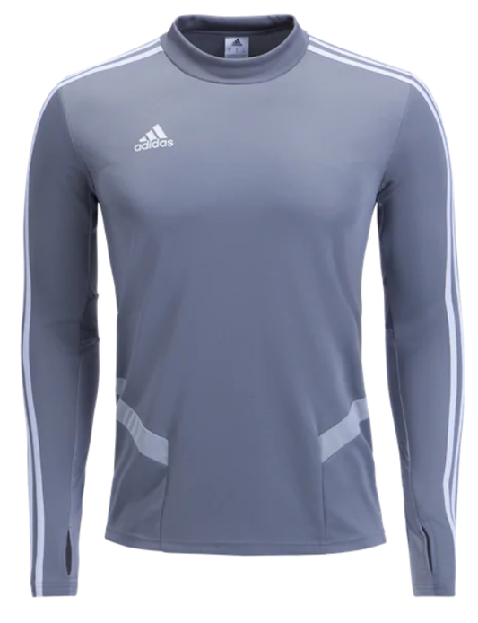 adidas Tiro 19 Training Top - Grey/White Training Wear Mens Small Grey/White - Third Coast Soccer