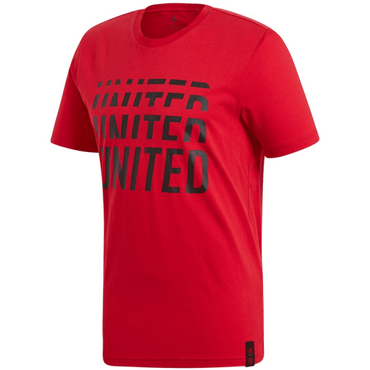 adidas Manchester United DNA Graphic Tee T-Shirts Mens Small Real Red - Third Coast Soccer
