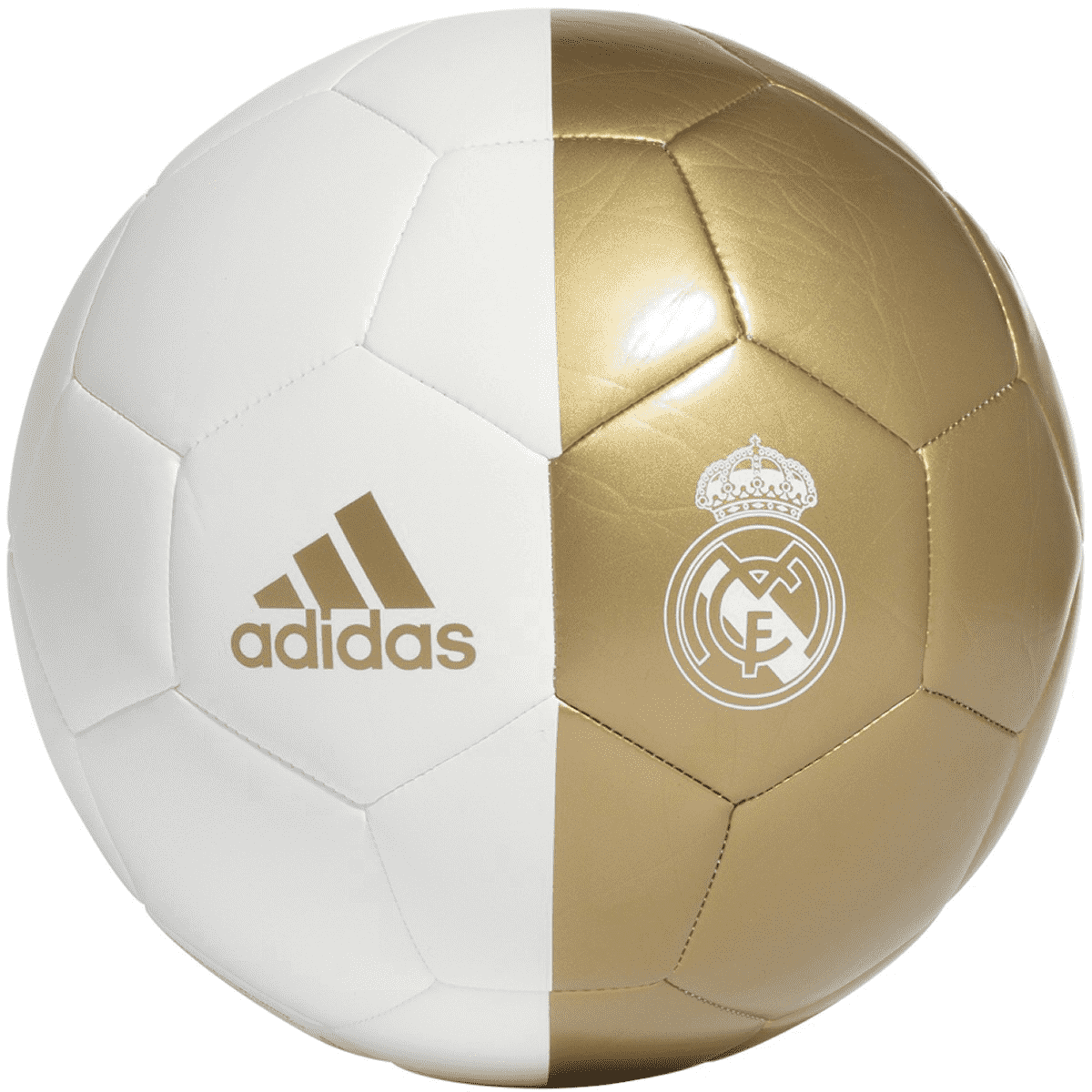 adidas Real Madrid Capitano Ball Balls Size 5 White/Dark Football Gold - Third Coast Soccer
