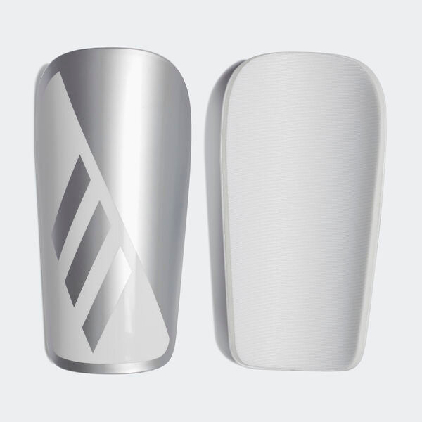 adidas X Lesto Shinguard - Silver/White Adult Shinguards Small Silver Metallic/White - Third Coast Soccer