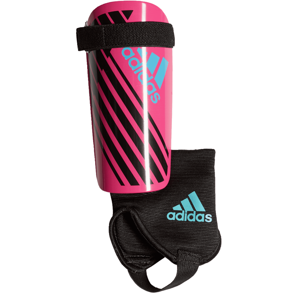 adidas X Youth Shinguard - Shock Pink/Black/Bright Cyan Youth Shinguards Youth Small Shock Pink/Black/Bright Cyan - Third Coast Soccer