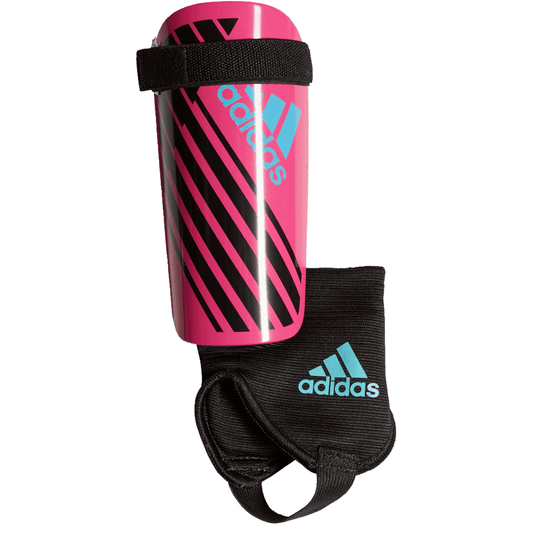 adidas X Youth Shinguard - Shock Pink/Black/Bright Cyan Youth Shinguards Youth Small Shock Pink/Black/Bright Cyan - Third Coast Soccer