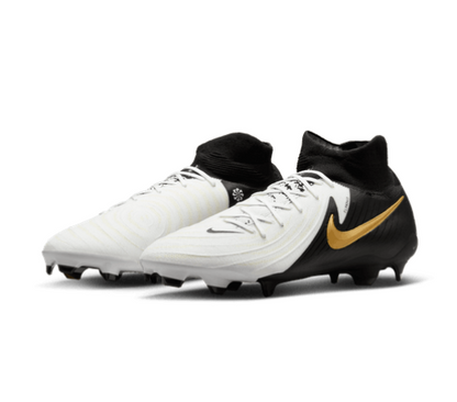 Nike Phantom Luna II Pro FG - White/Black/Gold Mens Footwear   - Third Coast Soccer