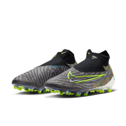 Nike Gripknit Phantom GX Elite Dynamic Fit Fusion FG - Black/White/Volt Blue Mens Footwear Black/Volt/White/Blue Mens 6.5 - Third Coast Soccer