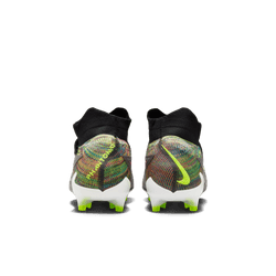 Nike Gripknit Phantom GX Elite Dynamic Fit Fusion FG - Black/White/Volt Blue Men's Footwear Closeout   - Third Coast Soccer