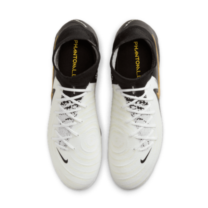 Nike Phantom Luna II Pro FG - White/Black/Gold Men's Footwear Closeout - Third Coast Soccer