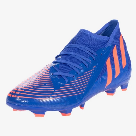 adidas Predator Edge.3 FG - Hi-Res Blue/Turbo Men's Footwear Closeout Mens 6.5 Hi-Res Blue/Turbo - Third Coast Soccer