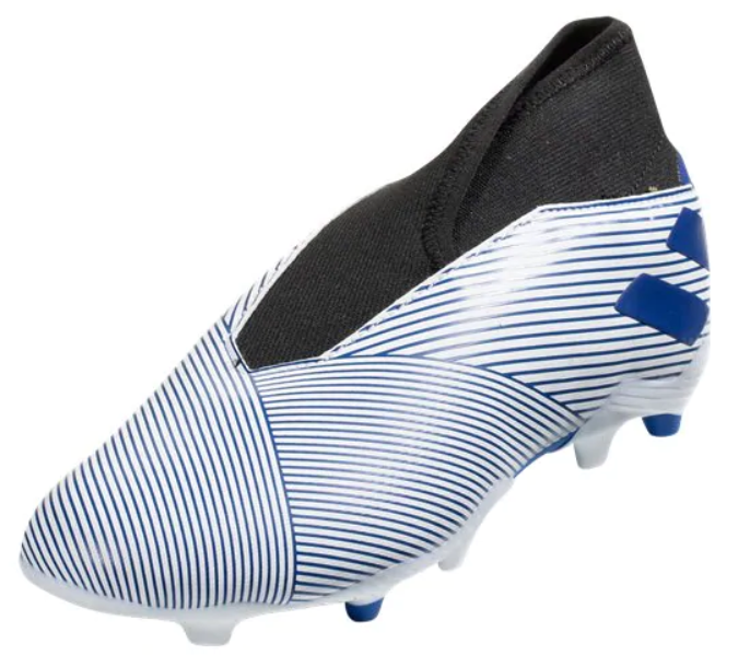 adidas Nemeziz 19.3 LL FG Junior - White/Team Royal Blue/Black Youth Firm Ground Youth 2 White/Team Royal/Core Black - Third Coast Soccer