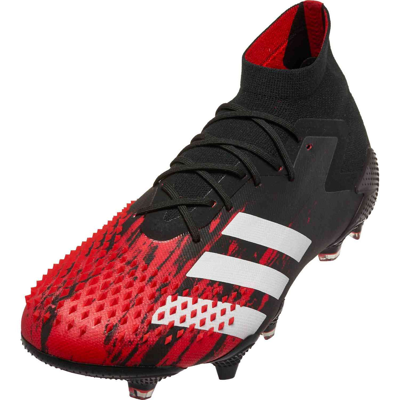 adidas Predator 20.1 FG - Black/White/Active Red Mens Firm Ground Mens 8 Black/White/Active Red - Third Coast Soccer