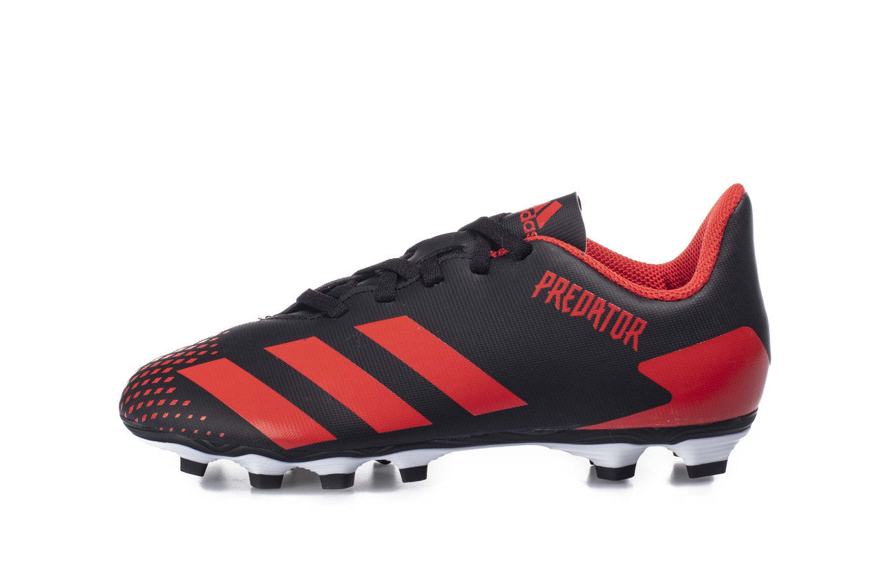 adidas Predator 20.4 Fg Junior - Black/Active Red Youth Firm Ground Youth 1 Core Black/Active Red - Third Coast Soccer