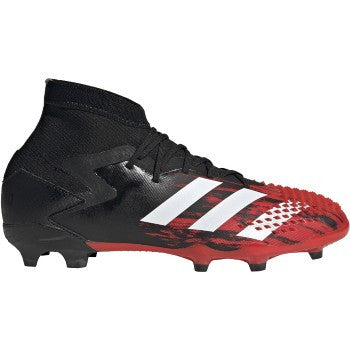 adidas Predator Mutator 20.1 Fg Junior - Black/White/Active Red Youth Firm Ground Youth 3 Core Black/White/Active Red - Third Coast Soccer