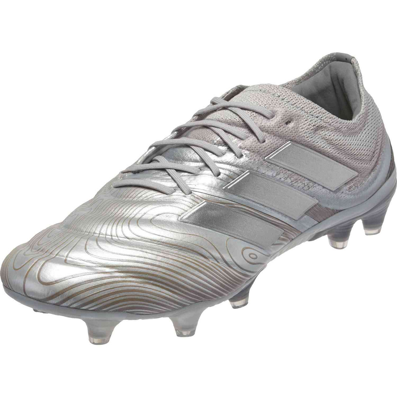 adidas Copa 20.1 Fg - Silver Metallic Mens Firm Ground Mens 7.5 Silver Metalic/Solar Yellow - Third Coast Soccer