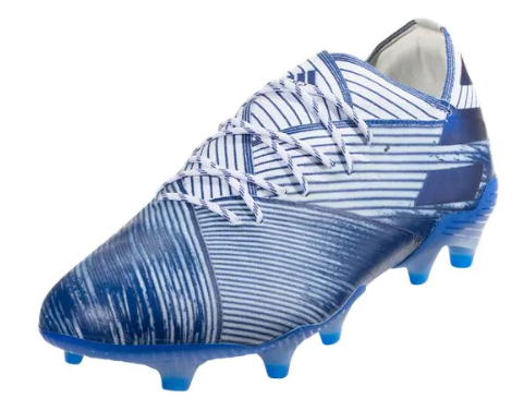 adidas Nemeziz 19.1 FG - White/Team Royal Blue Mens Firm Ground Mens 8 White/Team Royal Blue - Third Coast Soccer
