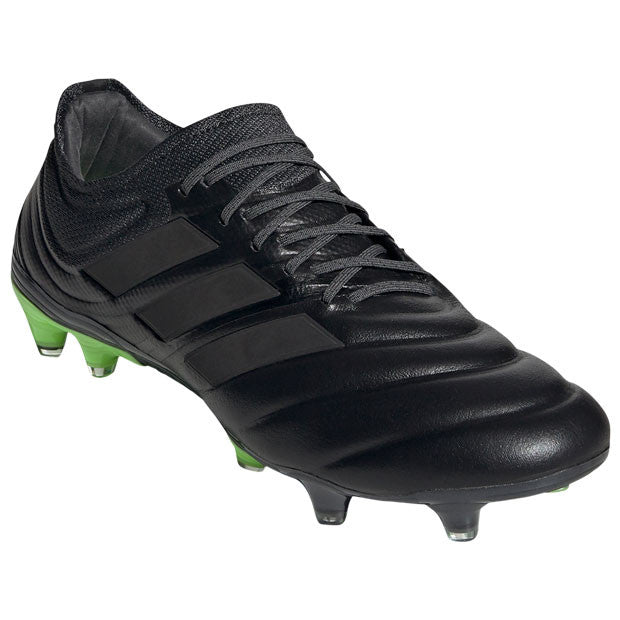 Adidas Copa 20.1 FG - Core Black Mens Firm Ground Mens 7.5 Core Black/Signal Green - Third Coast Soccer