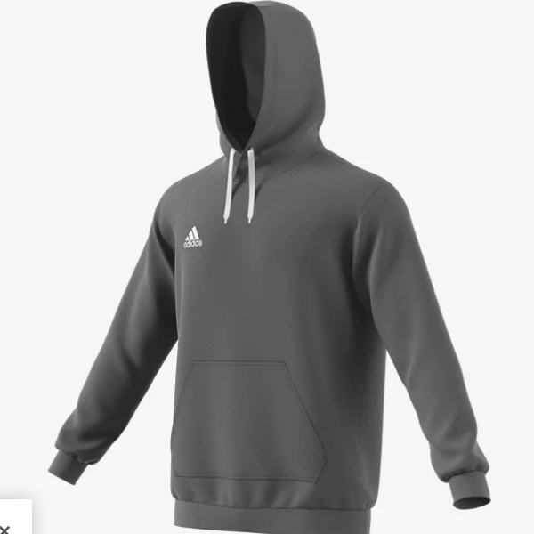 Adidas Entrada 22 Hoodie - Grey Training Wear Mens Small Team Grey - Third Coast Soccer