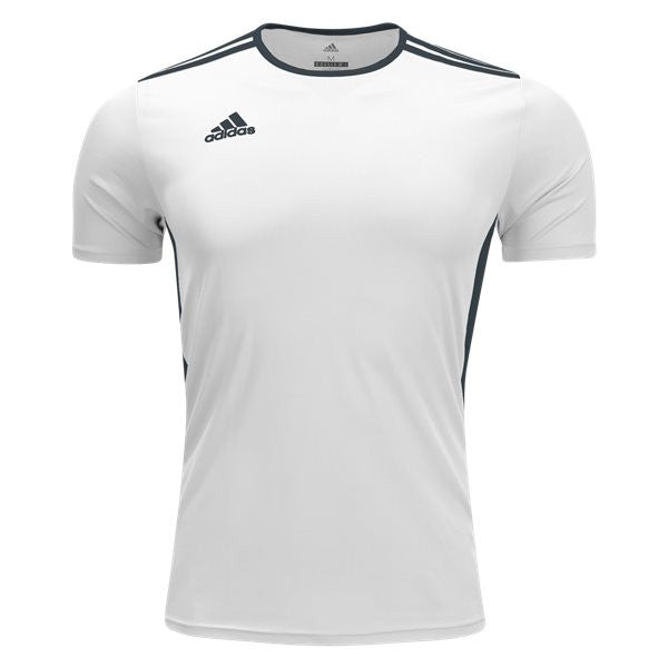 adidas Entrada 18 Jersey - White/Black Jerseys White/Black Mens Small - Third Coast Soccer