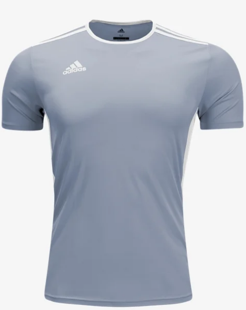 adidas Entrada 18 Jersey - Grey Jerseys   - Third Coast Soccer