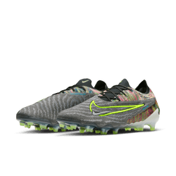 Nike Gripknit Phantom GX Elite Fusion FG - Black/White/Volt/Blue Men's Footwear Closeout Black/Volt/White/Blue Mens 6.5 - Third Coast Soccer