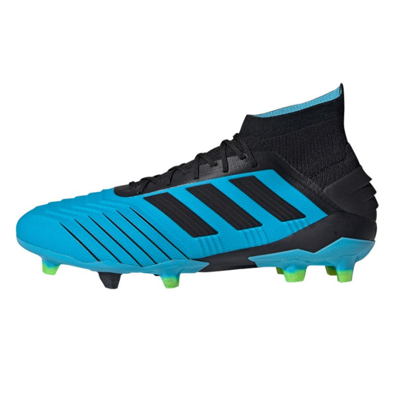 adidas Predator 19.1 FG - Bright Cyan/Black Mens Firm Ground Mens 7 Bright Cyan/Black/Solar Yellow - Third Coast Soccer