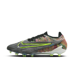 Nike Gripknit Phantom GX Elite Fusion FG - Black/White/Volt/Blue Men's Footwear Closeout   - Third Coast Soccer
