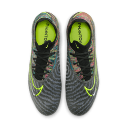 Nike Gripknit Phantom GX Elite Fusion FG - Black/White/Volt/Blue Men's Footwear Closeout   - Third Coast Soccer