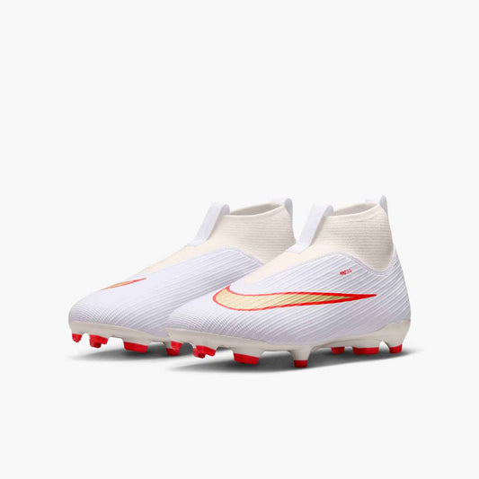 Nike Junior Mercurial Superfly 11 Academy FG/MG - White/Crimson Youth Footwear - Third Coast Soccer